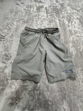 Eddie Bauer Swim Trunks Shorts Boys Medium 8/10  Gray Mesh Lined EUC