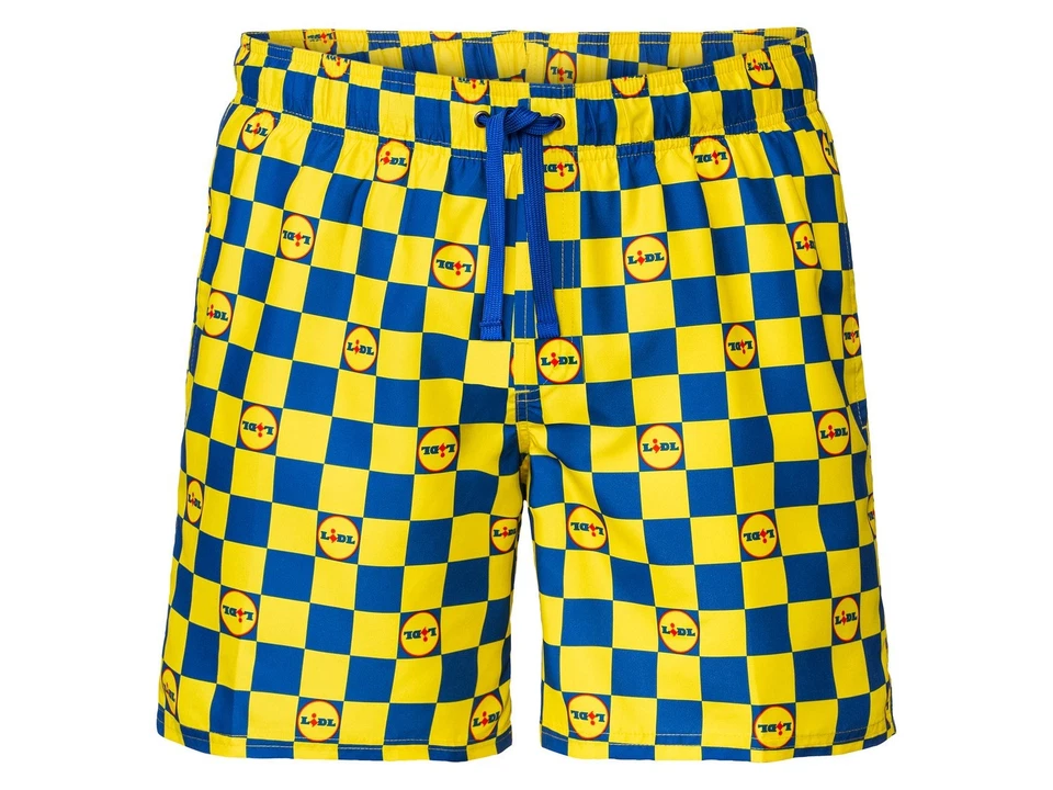 Short Lidl Molletonne Homme Jaune Taille M - Photo 1/1