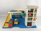 Little People Parking Garage Vintage Fisher Price Jumbo 1990 Ramp Service Garage