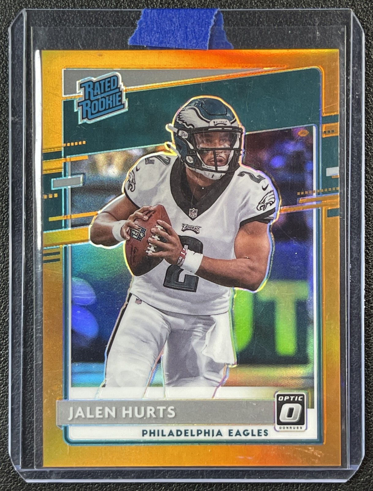 JALEN HURTS 2020 PANINI DONRUSS OPTIC #164 ROOKIE ORANGE PRIZM RC 169/199 EAGLES