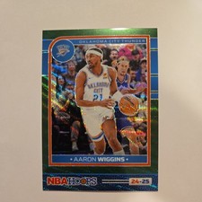 Aaron Wiggins Premium Green Base NBA Hoops 2024-25.  12/25