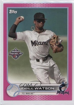 2022 Topps Pro Debut Fuchsia 143/199 Kahlil Watson #PD-104 nd3