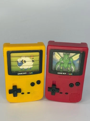 Vintage 2 ,2000 Pokemon Nintendo Game Boy Color Toy Scyther & Mareep Burger King
