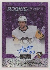 2020-21 O-Pee-Chee Platinum Rookie Violet Pixels Anthony Angello #R-AA Auto 0i47