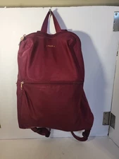 Tumi Voyageur Just In Case Lightweight Foldable Packable Backpack Beetroot