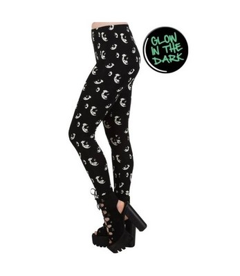 Leggings Schwarz Heavenly Creatures Banned LG1132