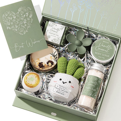 Vanilla Coconut Spa Gift Set - Self Care Kit for Women and Teen Girls
