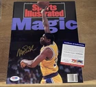 MAGIC JOHNSON SIGNED AUTOGRAPHED SPORTS ILLUSTRATED PSA/DNA COA CERTIFIED AUTH!!