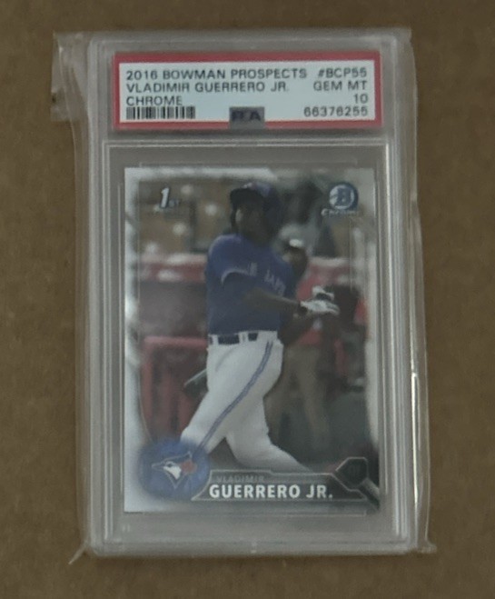 2016 BOWMAN PROSPECTS CHROME VLADIMIR GUERRERO JR #BCP55 PSA 10 Blue jays Rookie