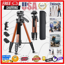 74"-Camera-Tripod, Professional Aluminum Heavy Duty Tripod Stand for Mirror