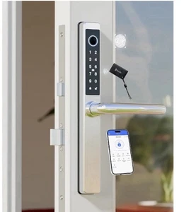 Blusafe Origin Smart Plus Keyless Door Handle Lock Fingerprint Keypad Card New