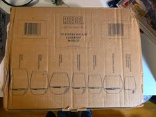 Riedel Restaurant Series 0 Cabernet Merlot 412/0 Glasses, Set of 12 Stemless