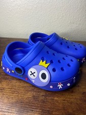 Rainbow Friends Kids Clogs Slides Shoes Blue NEW Size 9.5