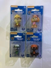 Paw Patrol Mini Figures Toy Lot of 4:  Rocky Zuma Skye &  Chase