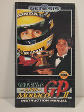 Super Monaco GP II SEGA Genesis Authentic MANUAL ONLY
