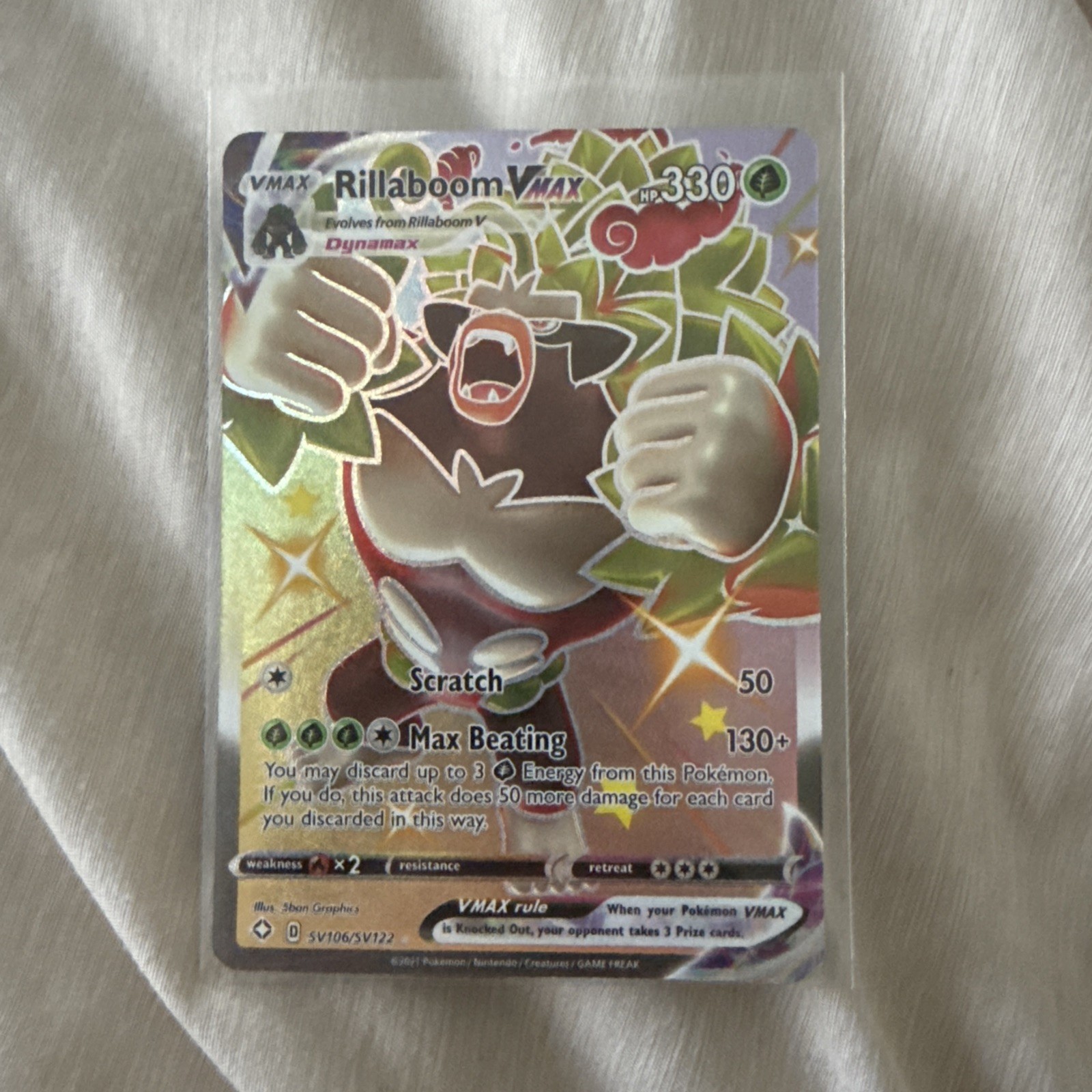 Rillaboom VMAX SV106/SV122 Shining Fates: Shiny Vault Holo
