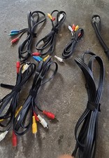 LOT of 9 Audio Video Cables Cords RCA Others LQQK.