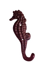 Iron Wall Hook in Seahorse Design   Bronze/Black