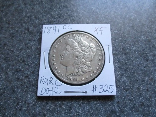 1891cc MORGAN SILVER DOLLAR  in VERY NICE  XF  condition. RARE DATE!