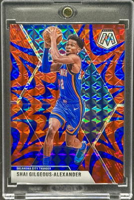 #ad SHAI GILGEOUS ALEXANDER RARE BLUE RED REFRACTOR INVESTMENT CARD PANINI MVP MINT $27.99