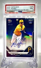 2025 Topps Now Road to Opening Day Autograph Paul Skenes Black 07/10 PSA 9 MT 🔥