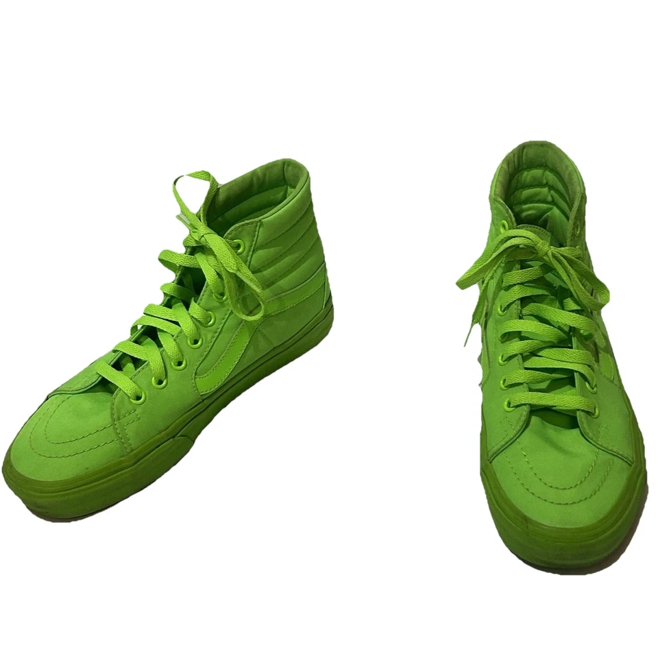 Zapatos de skate VANS High Top verde neón para hombre talla US 7.5 para mujer "US 9" Foto 2 de 4