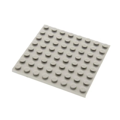 1x Lego Building Plate 8x8 Vintage Light Grey Base Plate Basic Star Wars 42534 41539