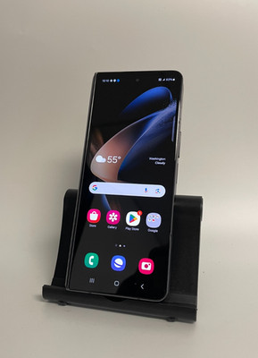 FOR PARTS - Samsung Galaxy Z Fold4 5G 512GB Black 7.6'' (AT&T)- ISSUE READ!