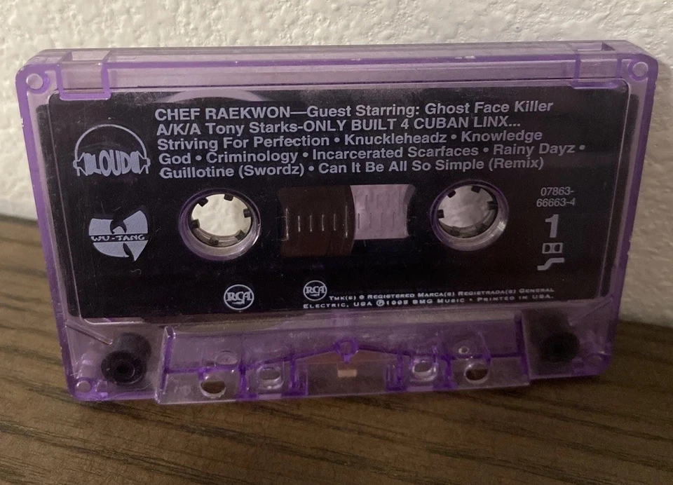 Raekwon Only Built 4 Cuban Linx Original 1995 Purple Tape *no case* Foto 2 de 4