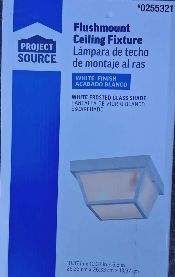 Portfolio 10,37 pulgadas W blanco exterior luz de montaje empotrado #0255321 NUEVO Foto 2 de 3