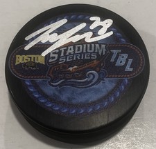 ZEMGUS GIRGENSONS SIGNED TAMPA BAY LIGHTNING 2026 STADIUM SERIES PUCK W CASE COA