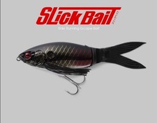 JACKALL Slick Bait Black Pirarucu Floating 120mm 15g Side Running Escape Bait