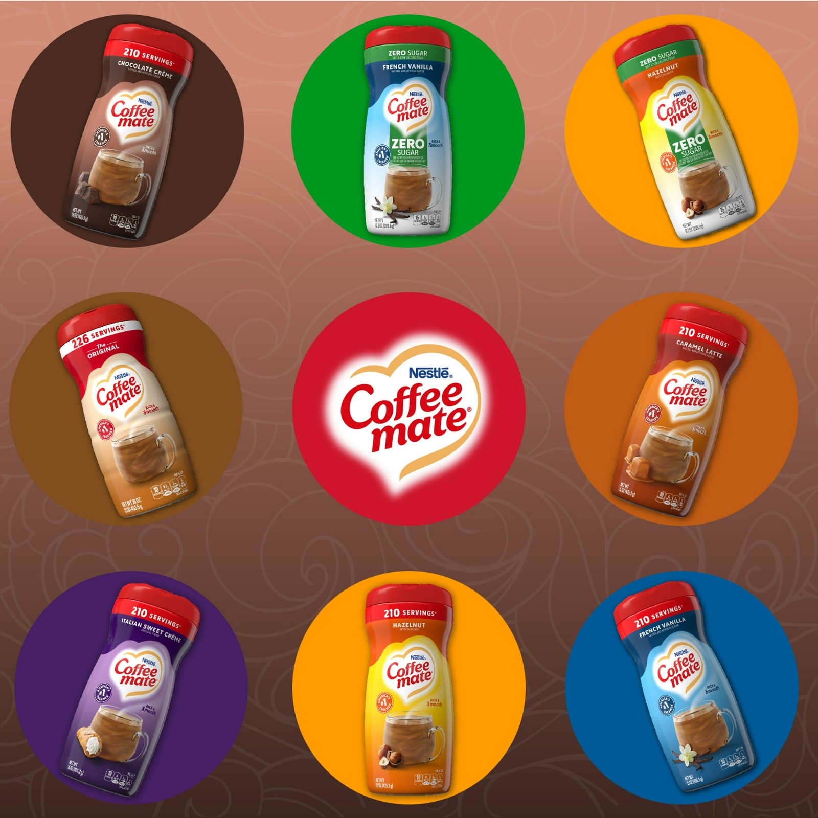 Coffee mate Chocolate Crème Powder Coffee Creamer, 15 oz