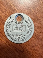 VINTAGE CTA SPARK PLUG GAP TOOL TAPER GAP GAUGE MADE IN THE U.S.A. Metal - Tool