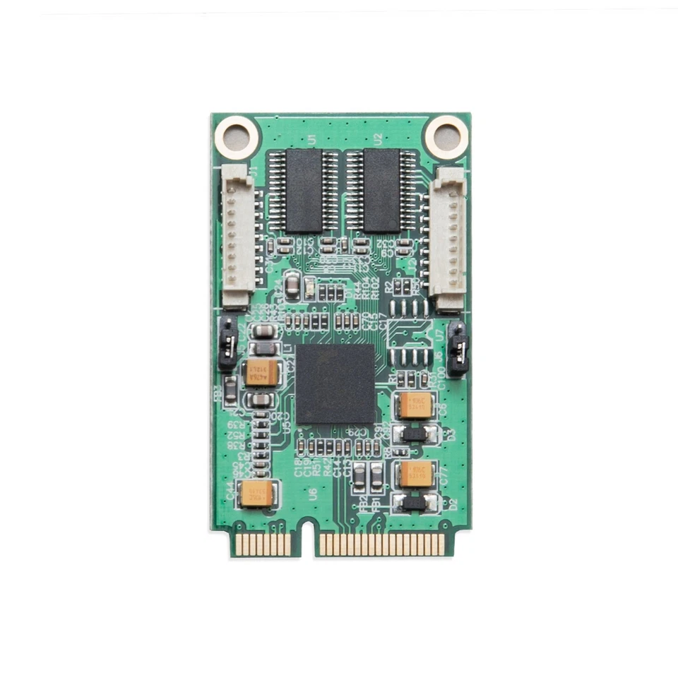 Mini PCIe RS232 Serial Card 2 Port DB9 Multi Port I O Card Automatic Flow Con... - Image 3 of 4