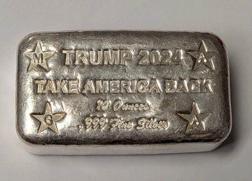Donald Trump 10 oz .999 Fine Silver Bar - A830