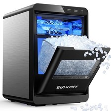 Nugget Ice Maker Countertop, 40Lbs/24H Pebble Ice Maker Machine, Self-Cleanin...