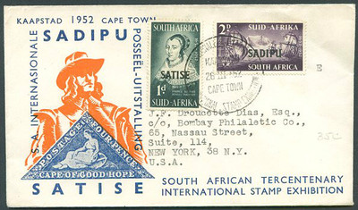BRITISH SOUTH AFRICA TO USA Cover 52' VF | eBay