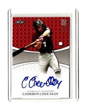 2022 Leaf  Perfect Game Cameron Chee-Aloy Blank Back Red Auto #BACCA  Sn 1/1