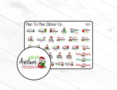 1023-1~~Holiday Planning Planner Stickers.