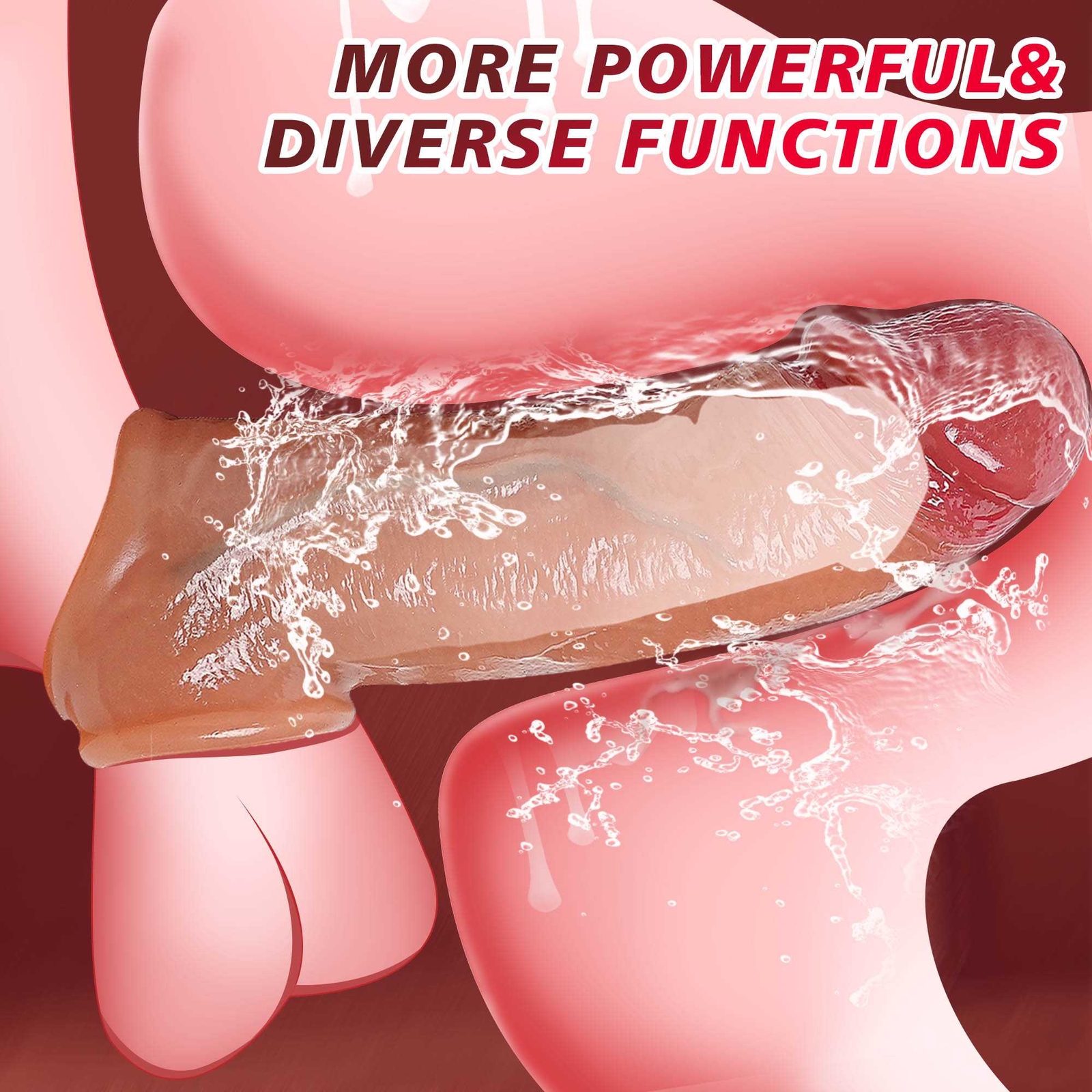 Male Cock Enlarger Enhancer Penis Extension Extender Sheath Girth Sleeve For Men