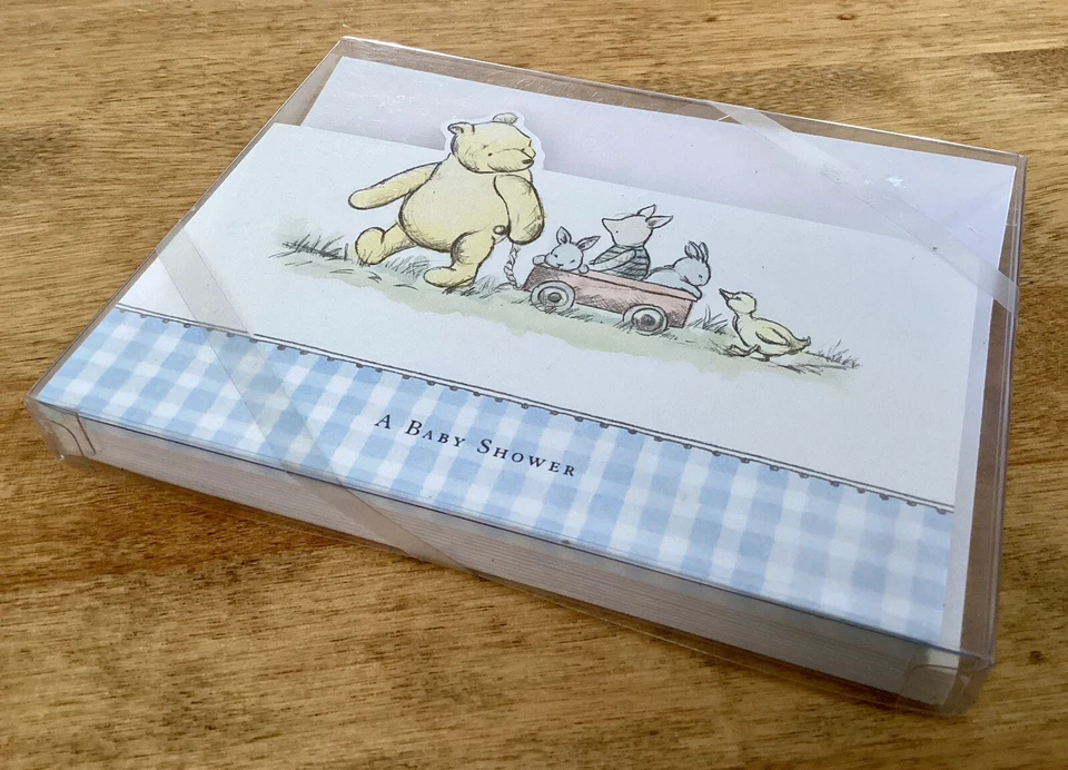 2 cajas de invitaciones de baby shower MICHAEL & CO DISNEY CLASSIC POOH, 10 cada una-NUEVAS Foto 2 de 4