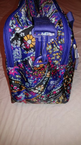 Vera Bradley's COMPACT WEEKENDER Lighten Up PETITE PAISLEY Pattern, Luggage NWT - Picture 11 of 12