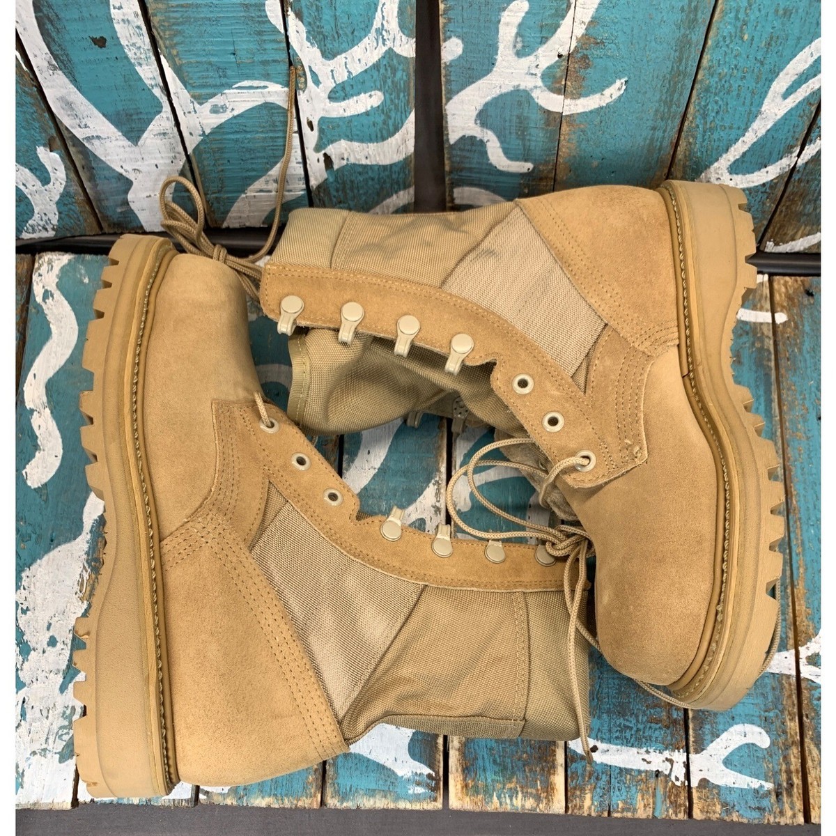NEW UFCW Mondo PT 8430 Steeltoe Tan Suede/Vibram Combat 