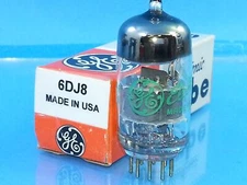 GE 6DJ8 ECC88 GREEN LABEL TUBE NOS NIB CURVE TRACER SINGLE O GTR SWEET