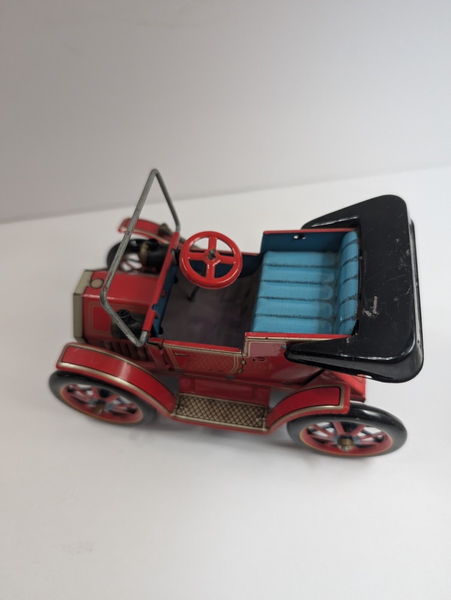 Vintage Modern Toys Lever Action Tin Toy Car Japan Pat 27579 Vintage Modern Toys Lever Action Tin Toy Car Japan Pat 27579