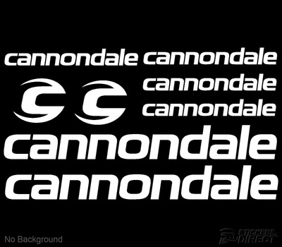 Cannondale Cycling Bike Stickers Set of 