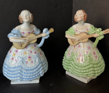 Herend Porcelain SET Two girls playing guitar...