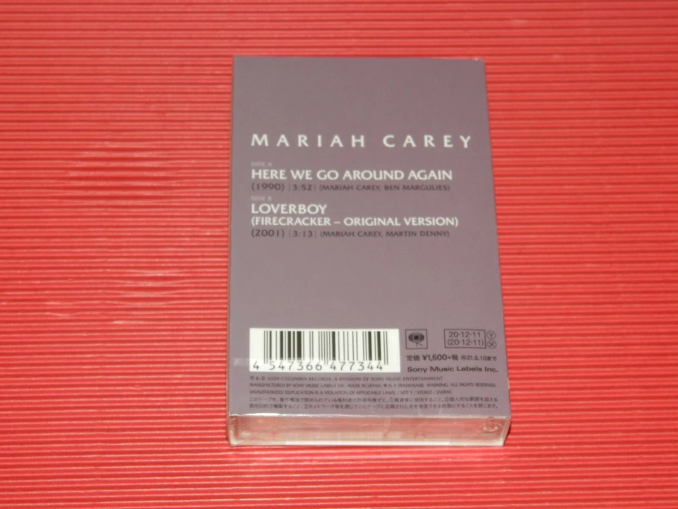 4BT MARIAH CAREY HERE WE GO AROUND AGAIN JAPAN CASSETTE TAPE REGISTERED MAIL - Image 2 of 2