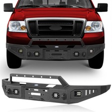 Off-road Steel Front Bumper Wwinch Plate Led Lights For 2004-2008 Ford F150 Off-road Steel Front Bumper Wwinch Plate Led Lights For 2004-2008 Ford F150